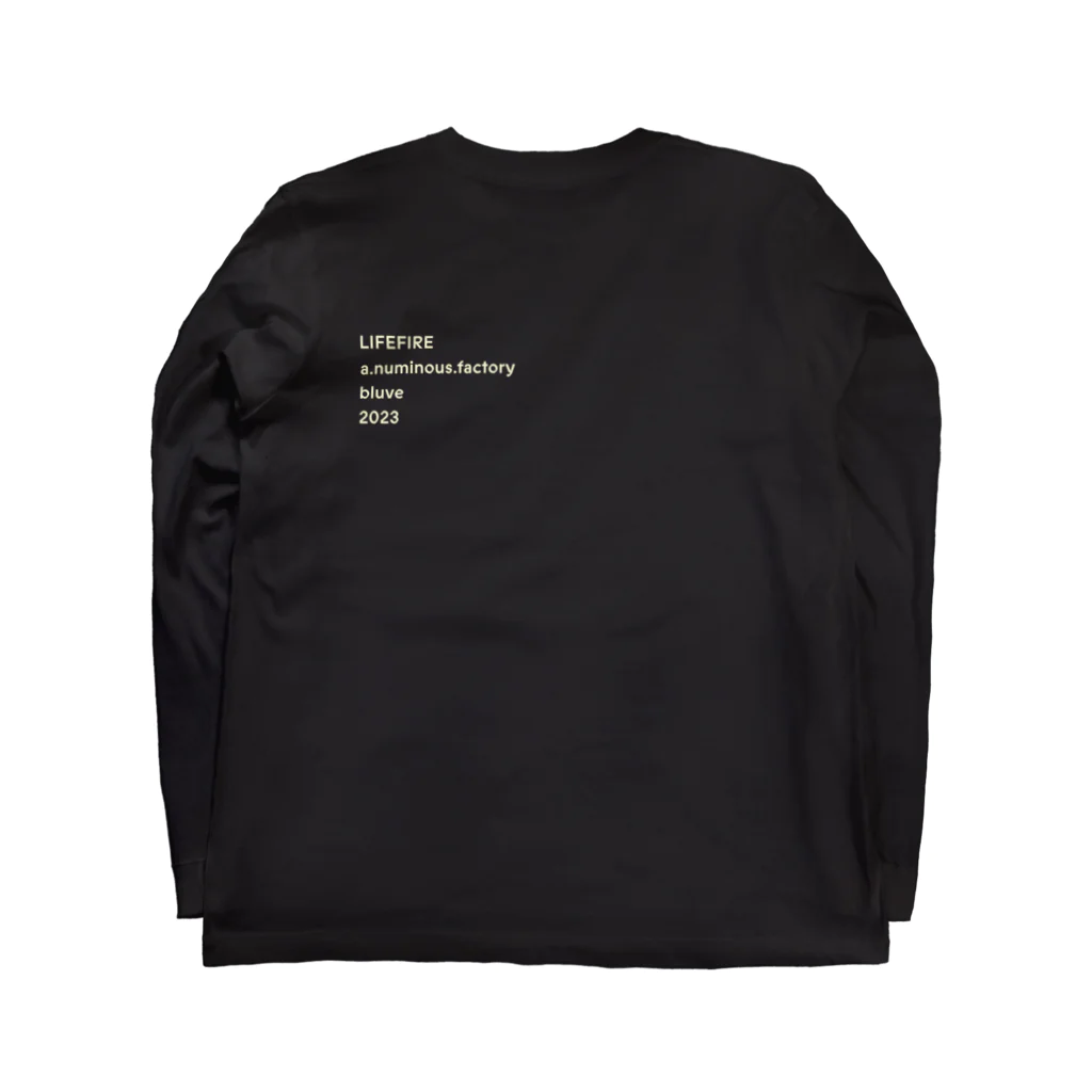 anuminousfactoryのLIFEFIRE ロングスリーブTシャツの裏面