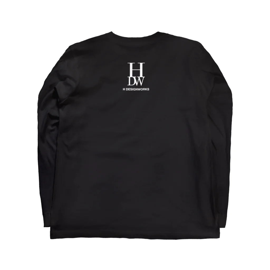 HDWの和鋏シロ Long Sleeve T-Shirt :back