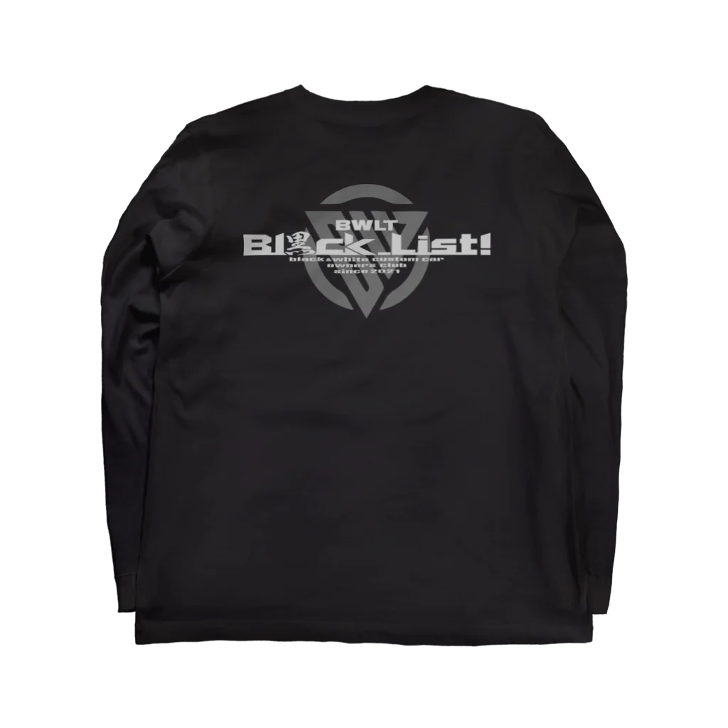 BWLTの③Black list 長袖Tシャツ　黒 ロングスリーブTシャツの裏面