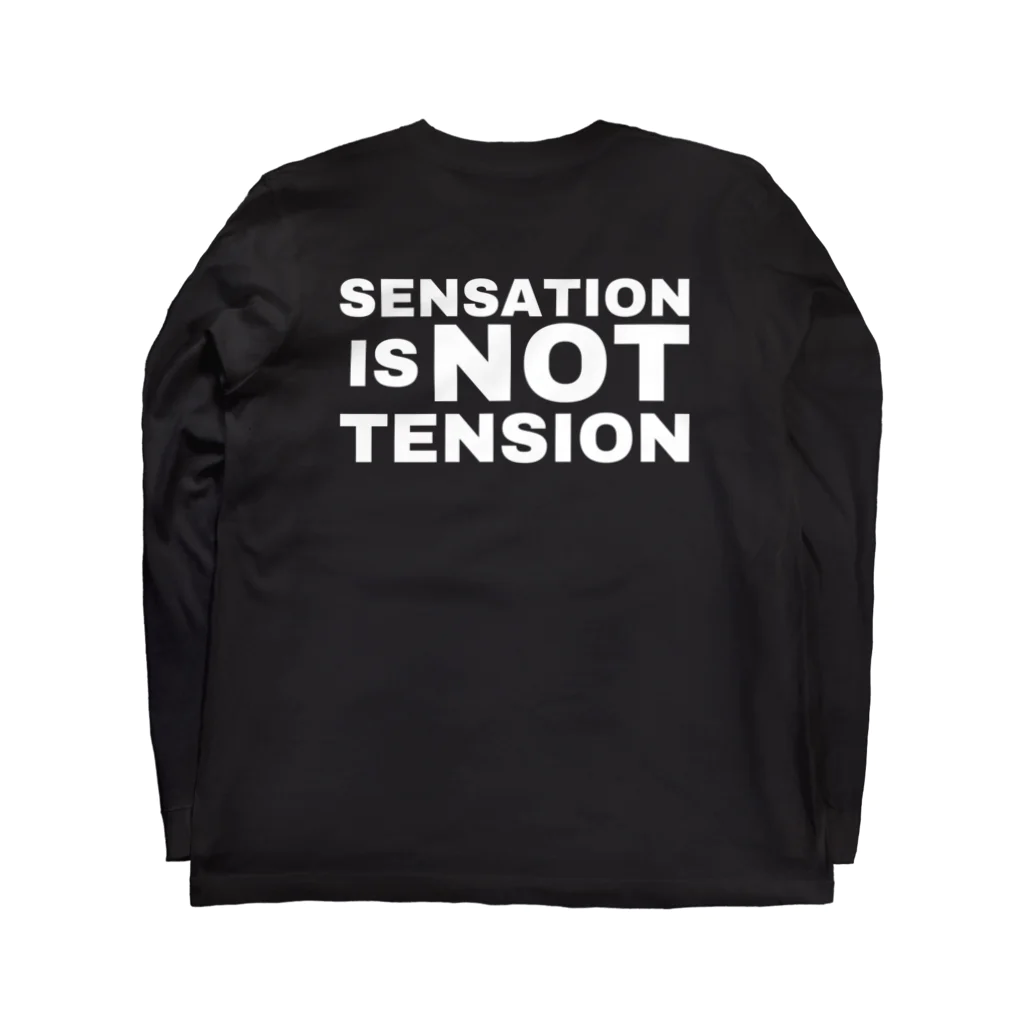 NINA Lifts / YouTubeの感覚はテンションではない sensation is NOT tension ロングスリーブTシャツの裏面