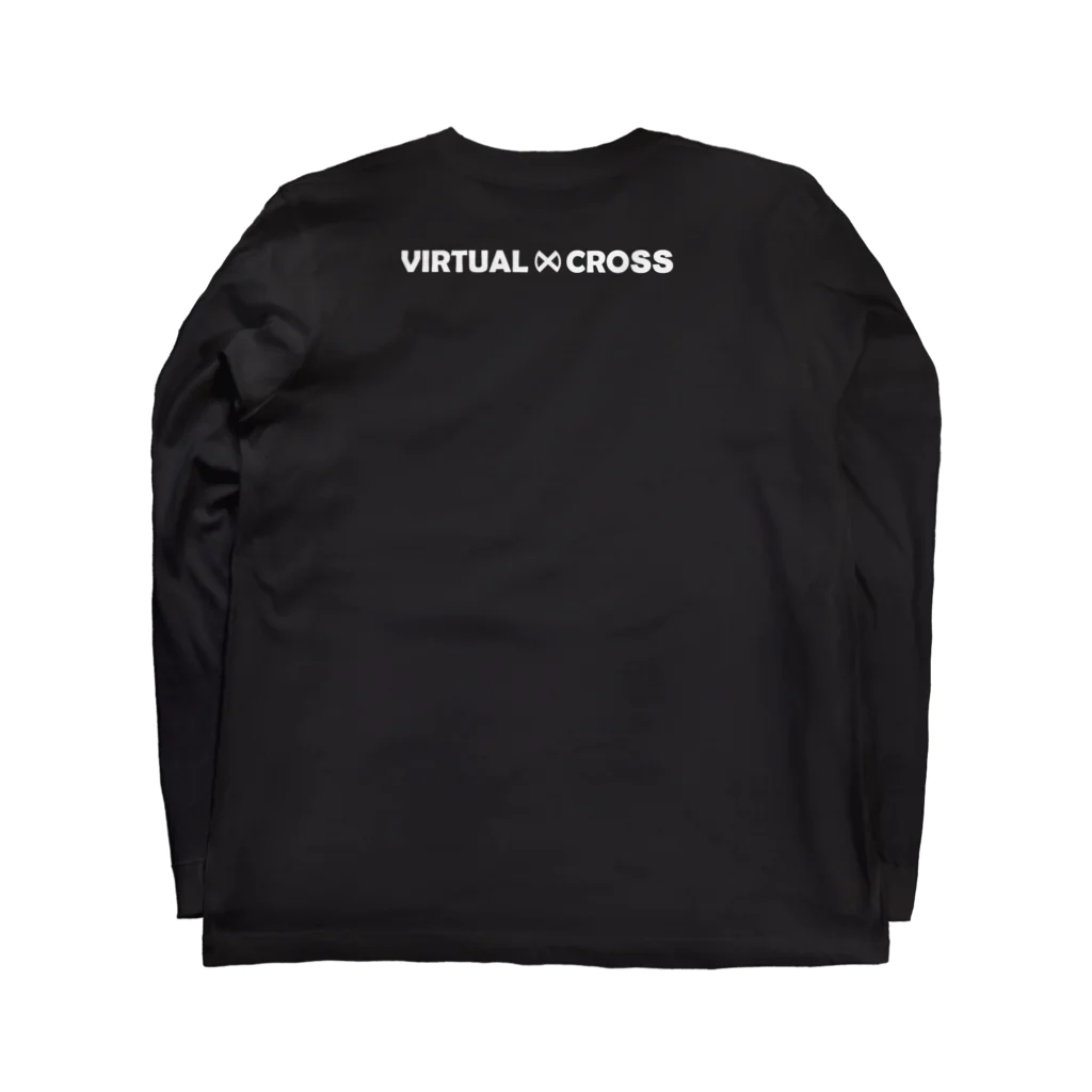 VIRTUAL CROSSのShiba Logo white  Long Sleeve T-Shirt :back