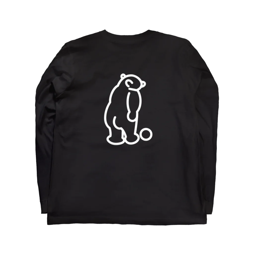 grandeviolaDESIGNの熊！ホワイトバージョン！ Long Sleeve T-Shirt :back