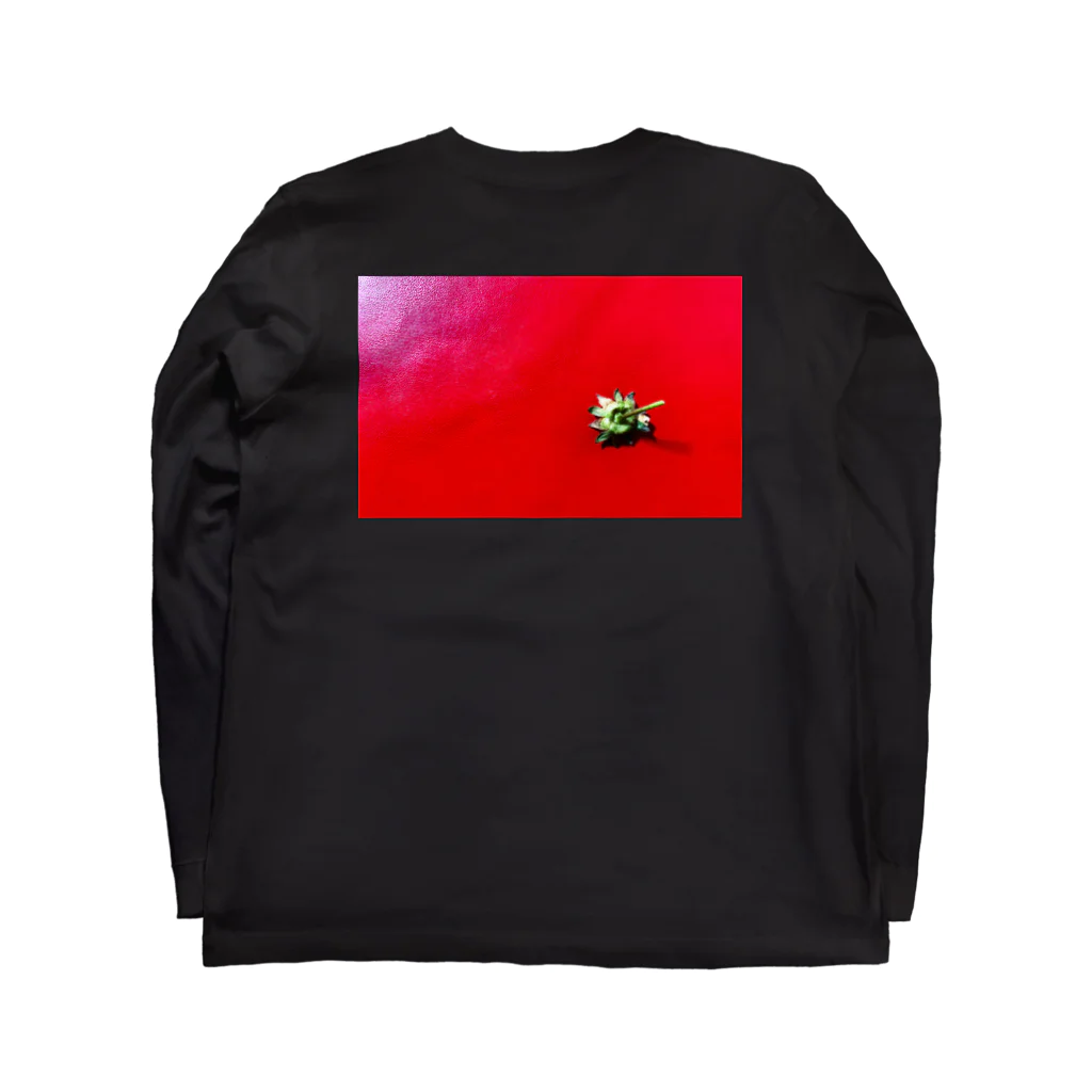 CALAKUEN(SOIL)の〈white logo〉strawberry back print ロングスリーブTシャツの裏面