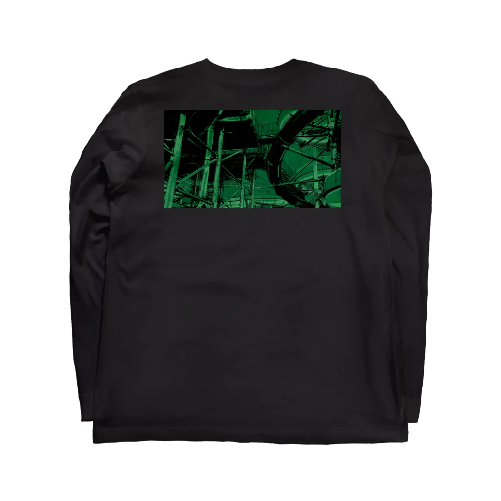 FahrenheitのPipe on the back green Long Sleeve T-Shirt :back