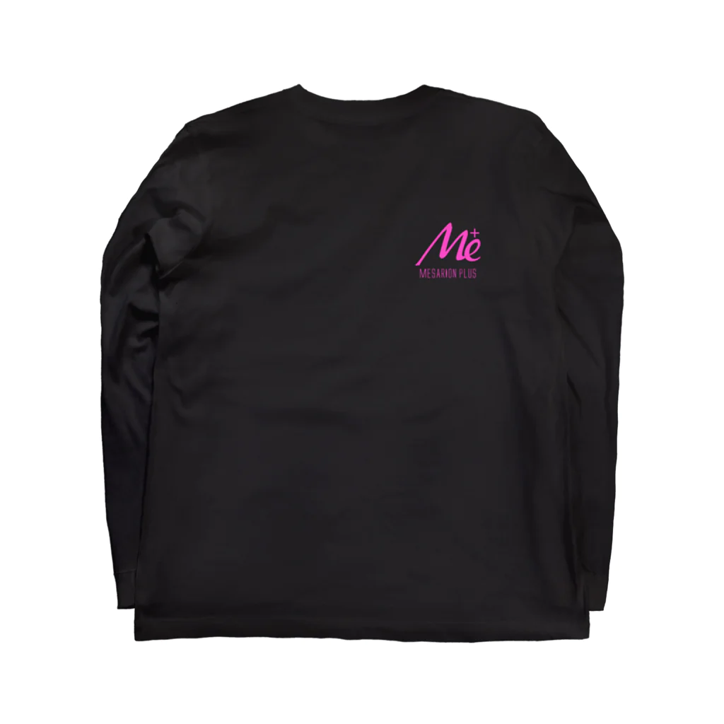 keita屋のMESARION＋ロゴ　文字切り抜きVer（ピンク） Long Sleeve T-Shirt :back