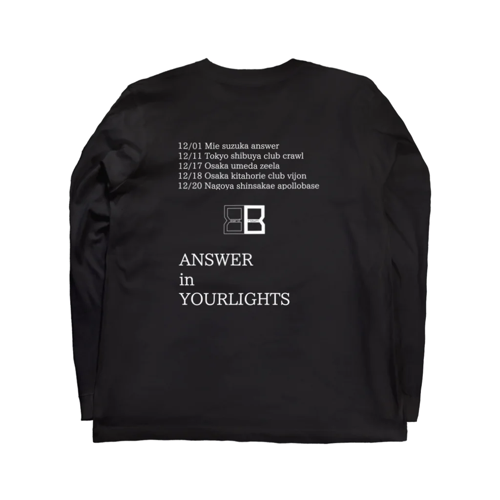 Beard Brown limited shopのANSWER in YOUR LIGHTS Long Sleeve T-Shirt :back