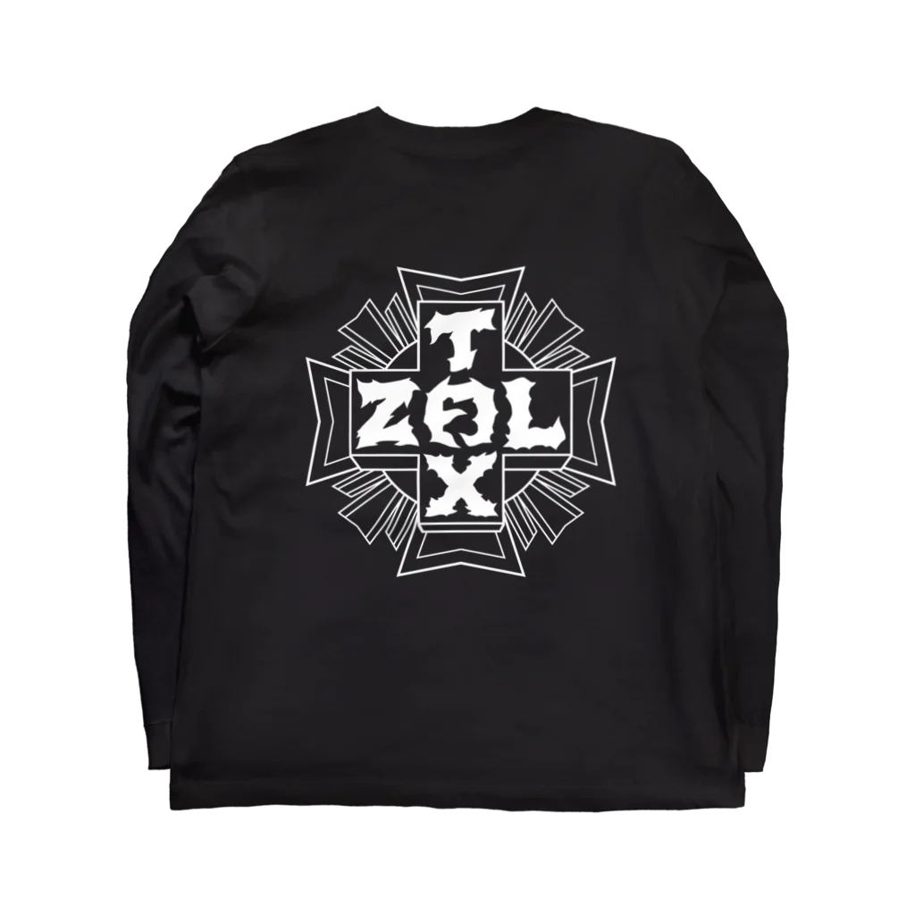 Zoltax.のTegaki logo Long Sleeve T-Shirt :back