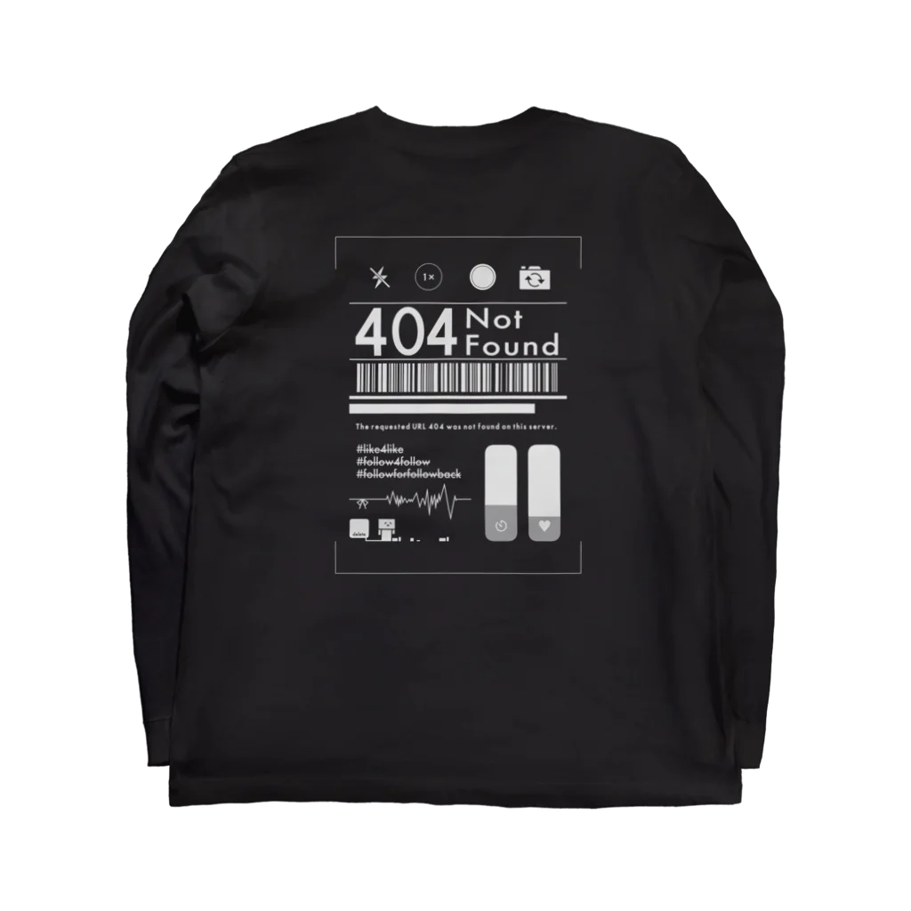 ノブ太のアパレルの悩める若者白 Long Sleeve T-Shirt :back