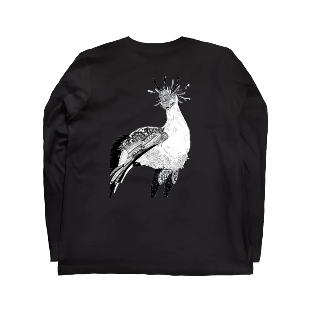 K.tskdのBotanical-Snake eagle Long Sleeve T-Shirt :back