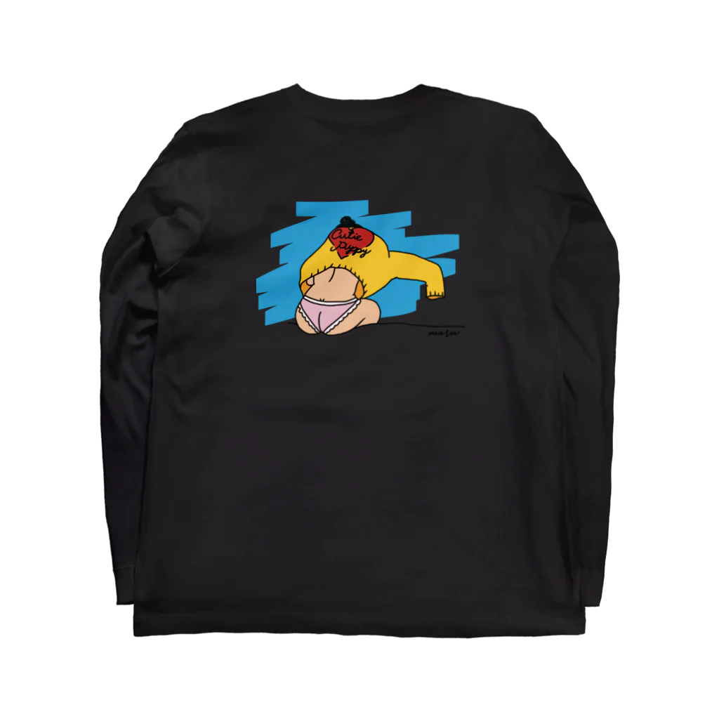 まんまるのおしりちゃん Long Sleeve T-Shirt :back