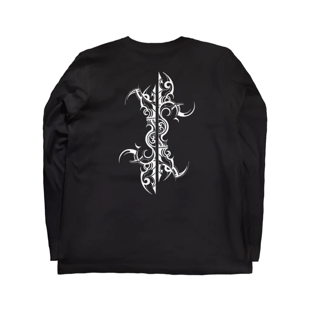 YASの金剛杵トライバル Long Sleeve T-Shirt :back