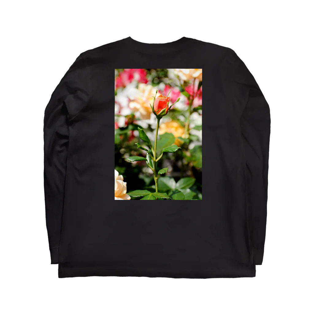 かぴばらのFLOWERS-蕾- ロングスリーブTシャツの裏面