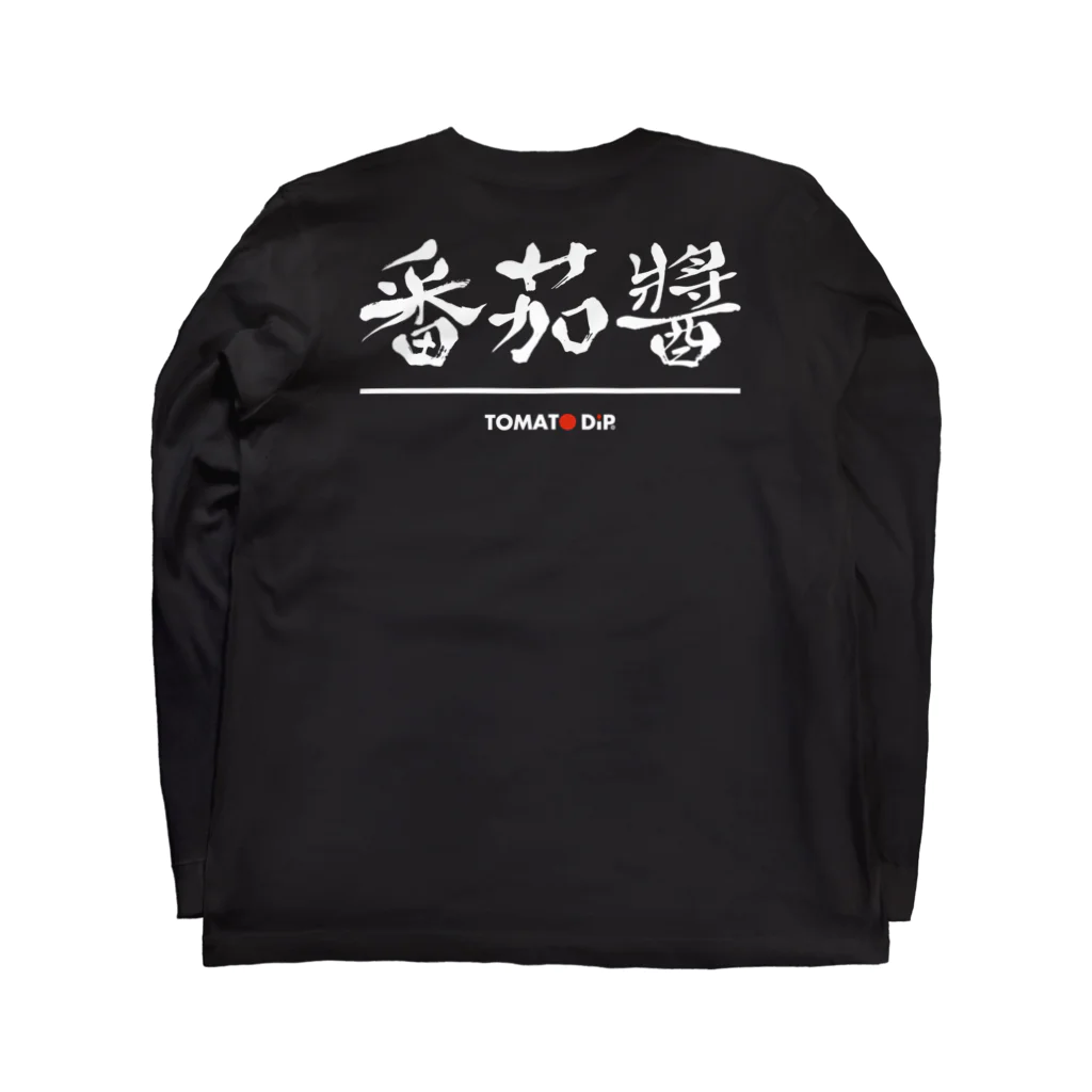 TOMATO DiPのCHINESE LOGO Black Long Sleeve T-Shirt :back