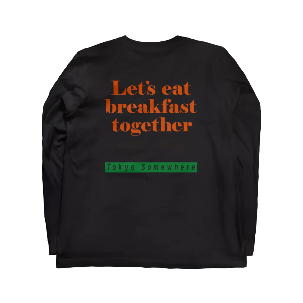 GOOD MORNING COFFEEのGood  Morning Coffee Long Sleeve T-Shirt :back