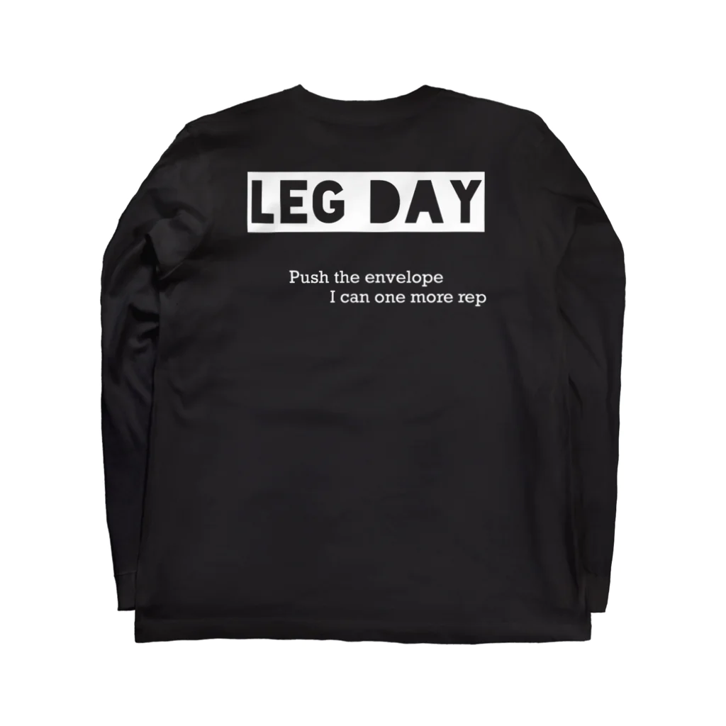 Fiber のFiber_Leg Day ロングスリーブTシャツの裏面