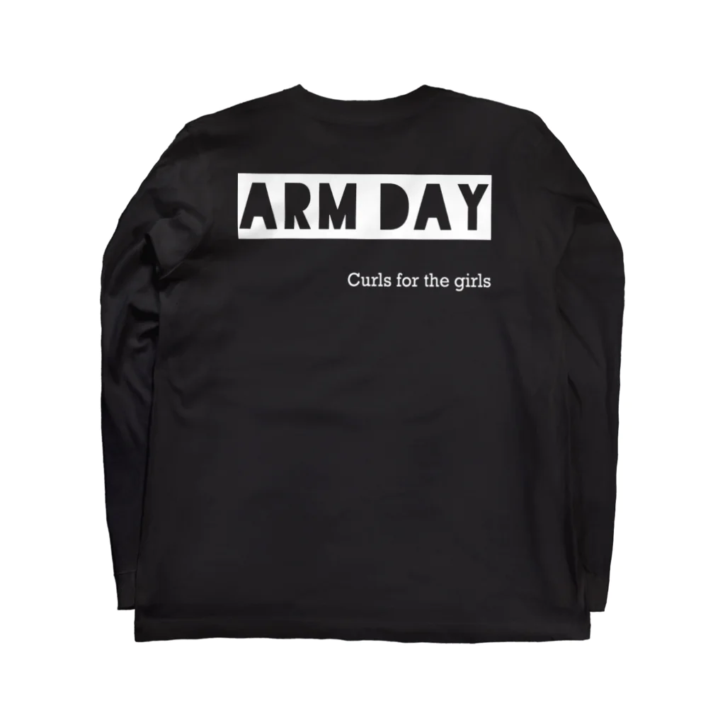 Fiber のFiber_Arm day  Long Sleeve T-Shirt :back