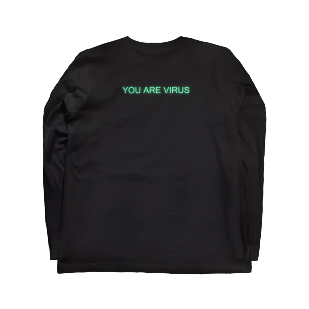 SFX_PistolsのI AM AWARE - YOU ARE VIRUS ロングスリーブTシャツの裏面