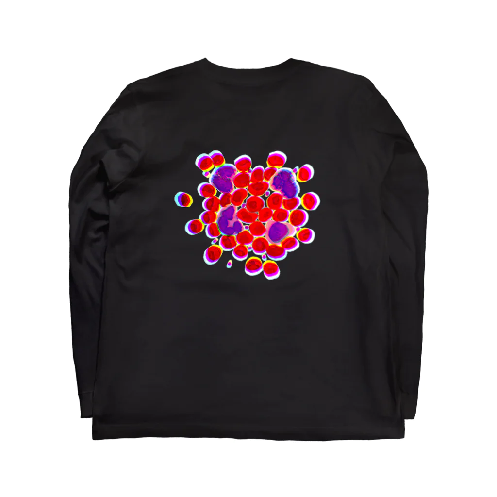 のぐちさきのblood cells〜血球〜 ロングスリーブTシャツの裏面