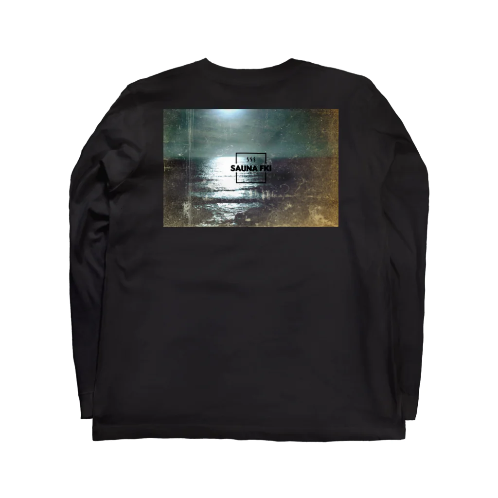 SAUNA FKI／サウナ福井の【DARK SEA×SAUNA FKI/日本海とサウナ福井】 Long Sleeve T-Shirt :back