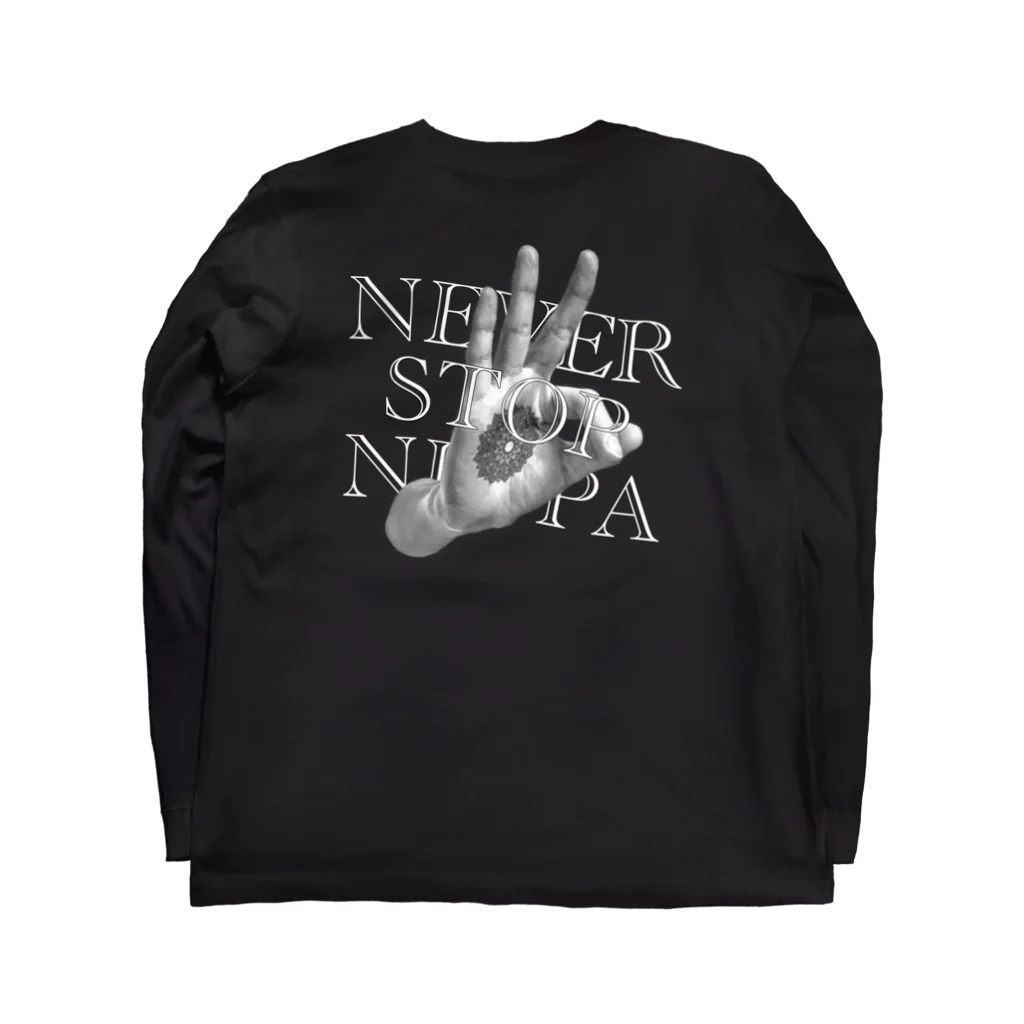 NATURALDRUGSのNEVER STOP NEPPA ロングスリーブTシャツの裏面