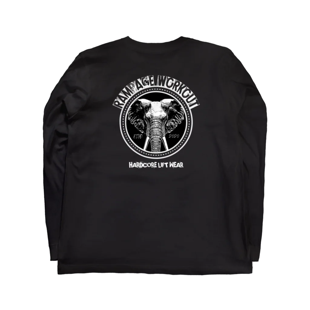 RampageWorkout のRampageWorkout Logo LongSleeve  Long Sleeve T-Shirt :back