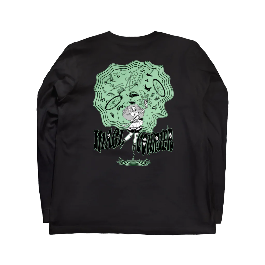 nidan-illustrationの“MAGI COURIER” green #2 Long Sleeve T-Shirt :back