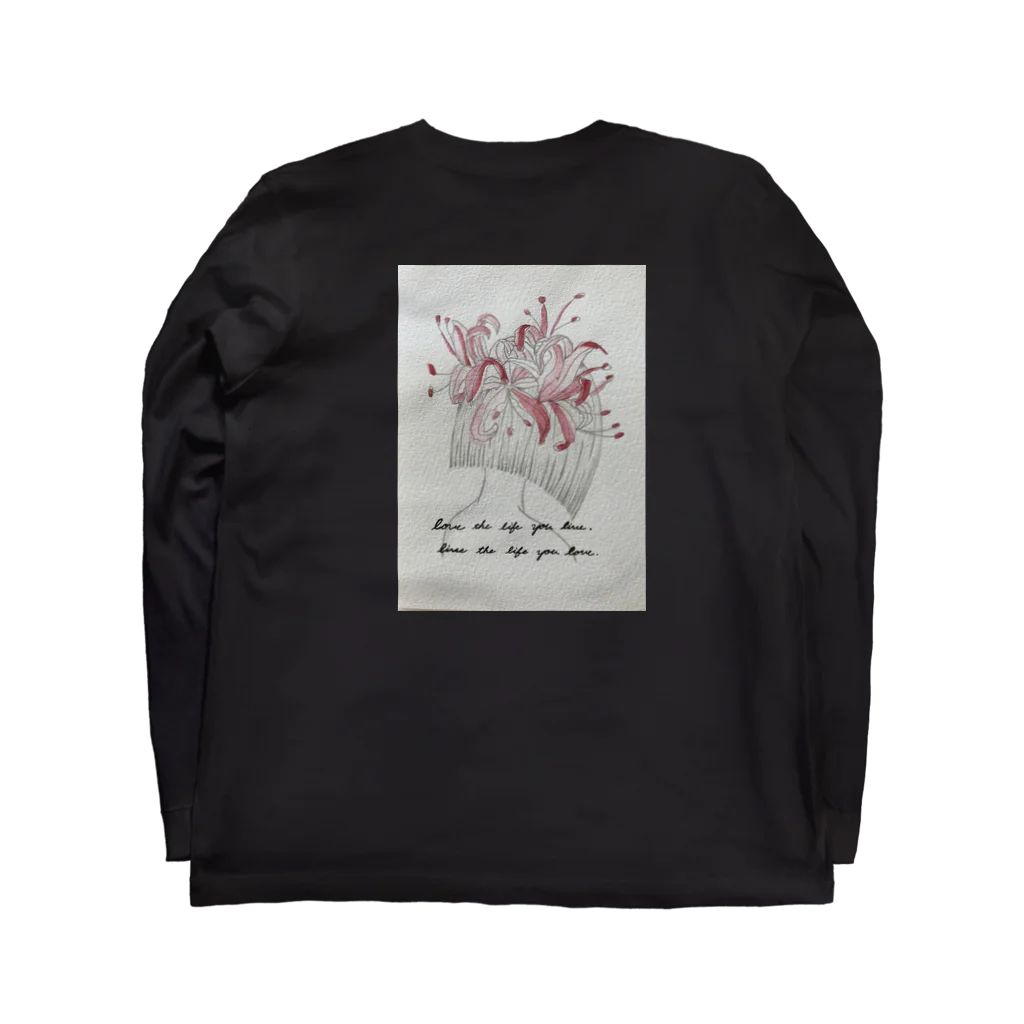 Mavieの曼珠沙華(manjushage) Long Sleeve T-Shirt :back