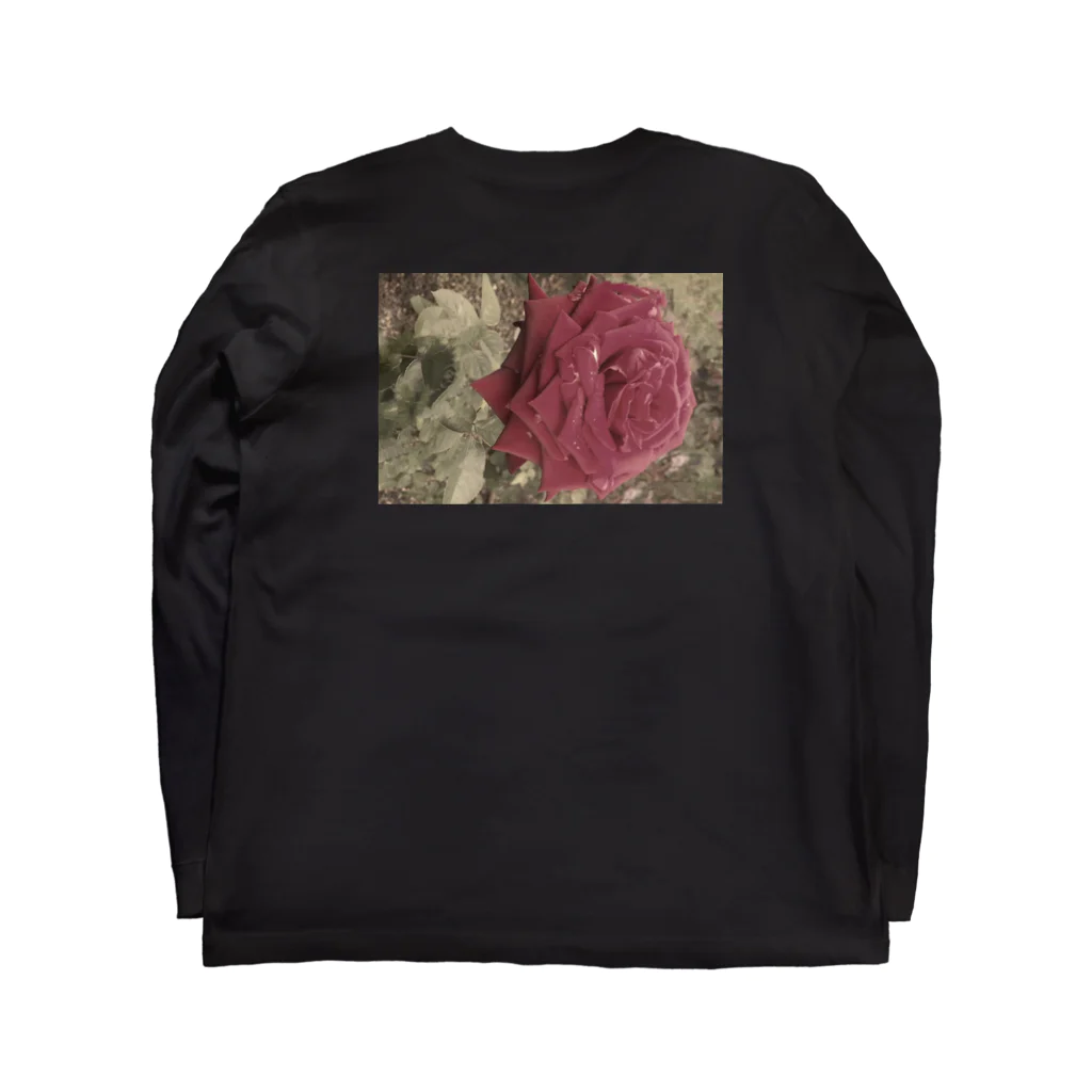 kskcoffeeshopのモザイク薔薇 Long Sleeve T-Shirt :back