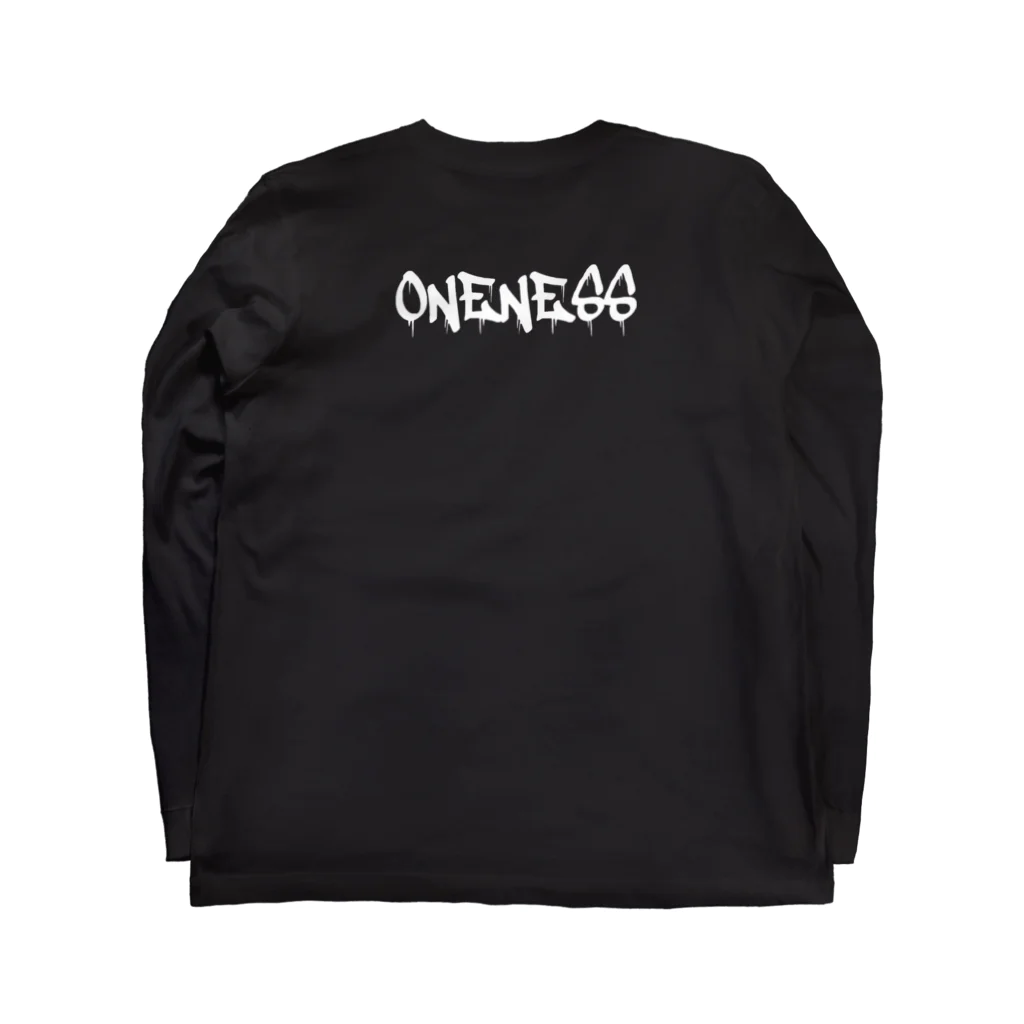 ONENESSのミロクの世LOGO ロングスリーブTシャツの裏面