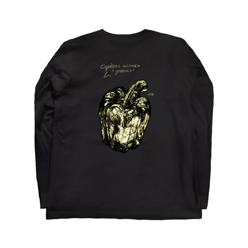 [ DDitBBD. ]の【両面印刷】 Pleurotus eryngii×ﾊﾟﾌﾟﾘｶ． Long Sleeve T-Shirt :back