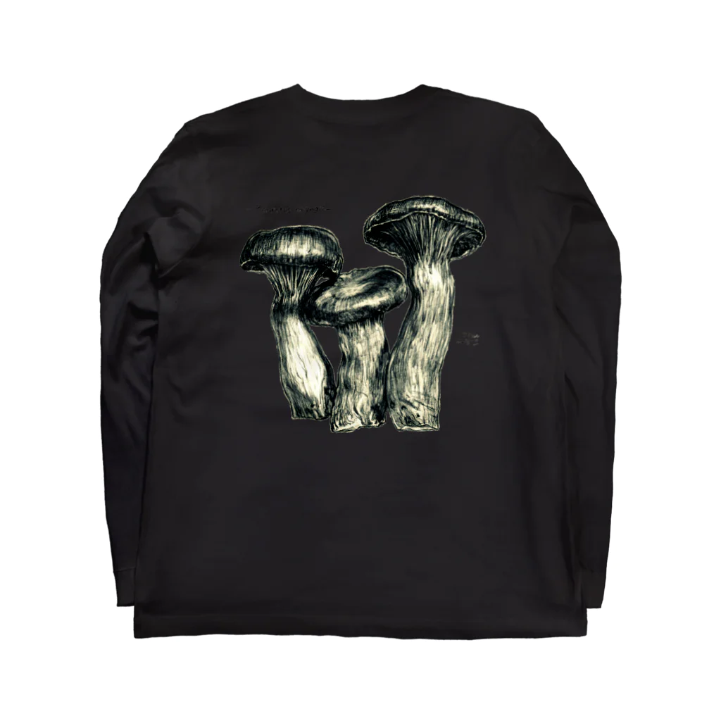 [ DDitBBD. ]の【両面印刷】 ﾊﾟﾌﾟﾘｶ．×Pleurotus eryngii Long Sleeve T-Shirt :back