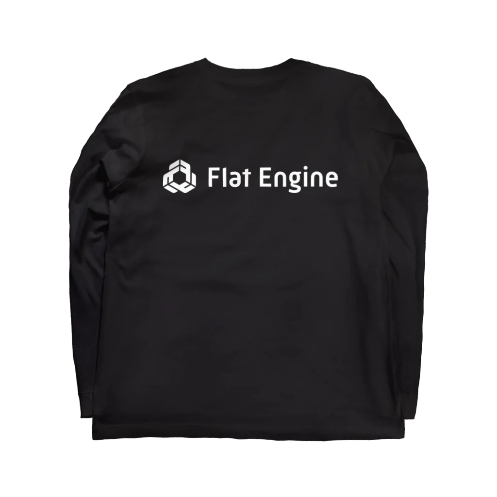 Flat Engine Suzuri ShopのYOUR LIFE ロングスリーブTシャツの裏面