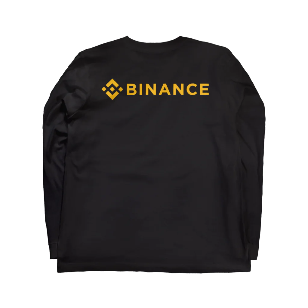 FUNNY JOKESのBINANCE-バイナンス- バックプリントデザイン（背面プリント） Long Sleeve T-Shirt :back