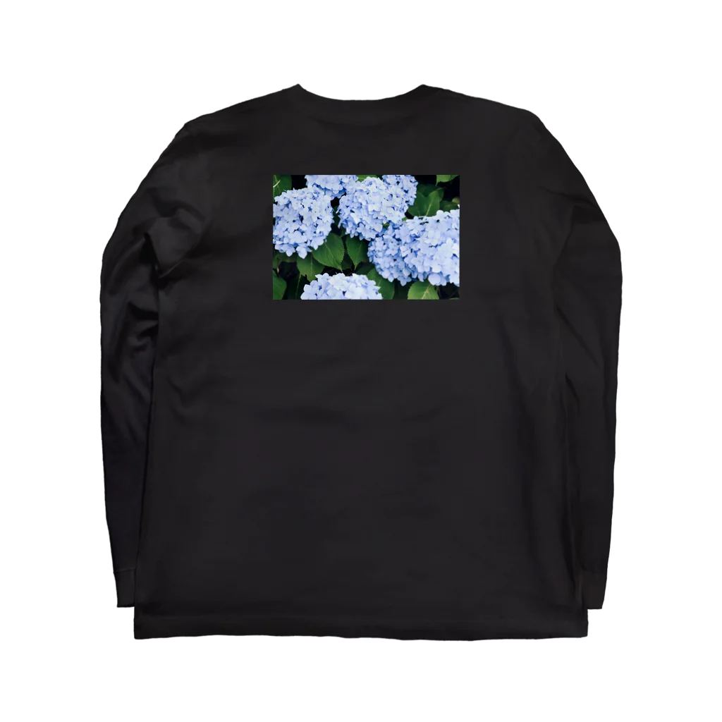 い　ぬ　𓍯の紫陽花 ロングスリーブTシャツの裏面
