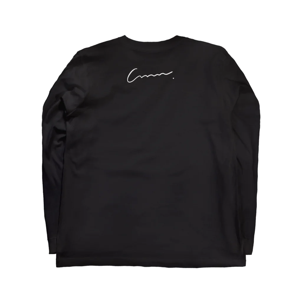 CHIMNEY雑貨店のおすわり二頭身おばけ Long Sleeve T-Shirt :back