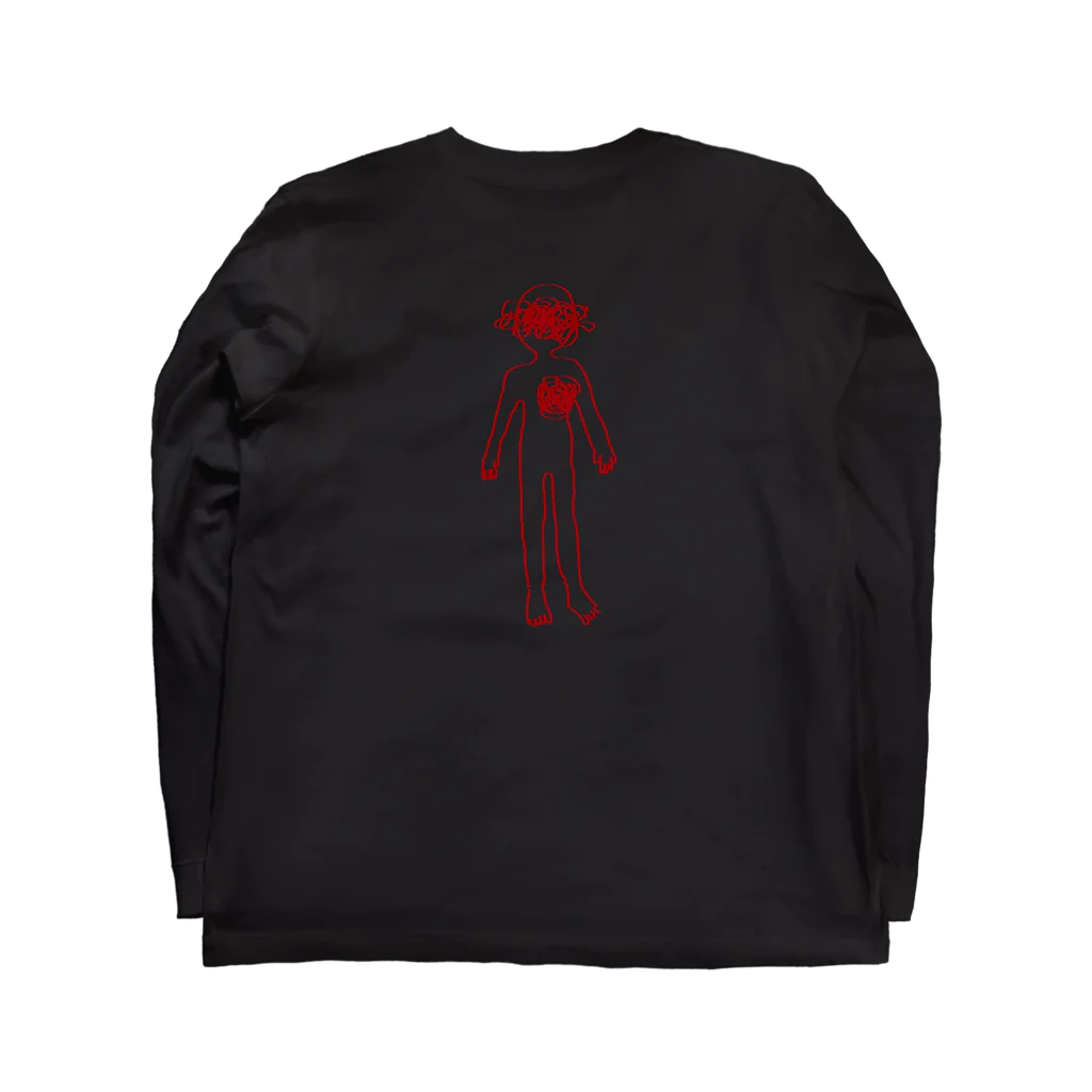 InjectionOfVain(suzuri shop)のmemento mori ロングスリーブTシャツの裏面