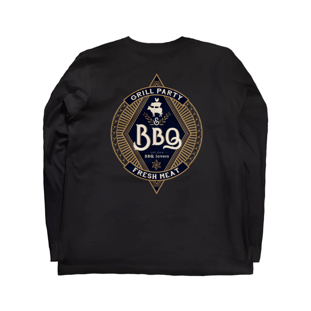 &BBQのバーベキューグッズ販売のBBQ PARTY Long Sleeve T-Shirt :back