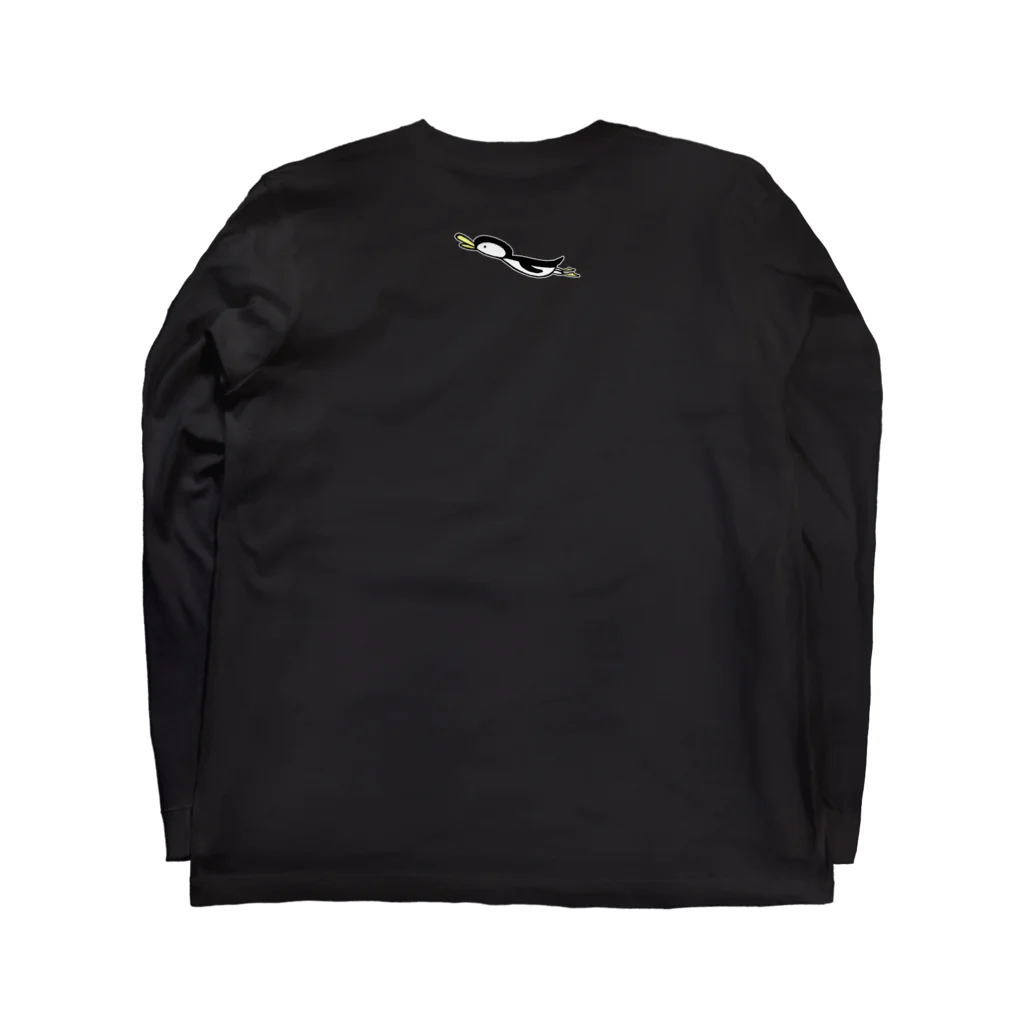 空とぶペンギン舎のFlying penguins Long Sleeve T-Shirt :back