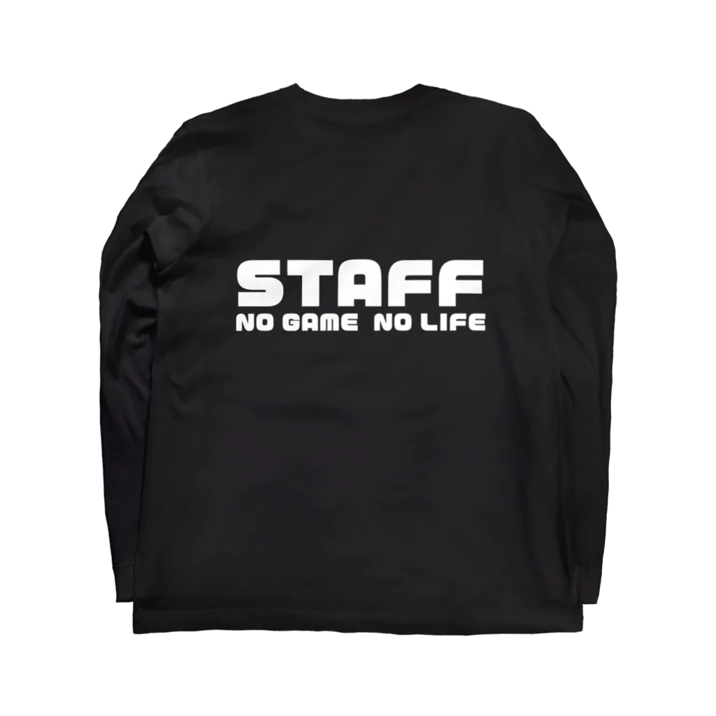 Starmine storeの【e_Starmine】STAFF NO GAME NO LIFE White Long Sleeve T-Shirt :back