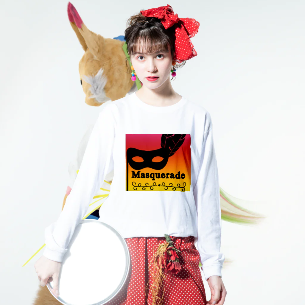 ごった煮商店のMasquerade Long Sleeve T-Shirt :model wear (front)