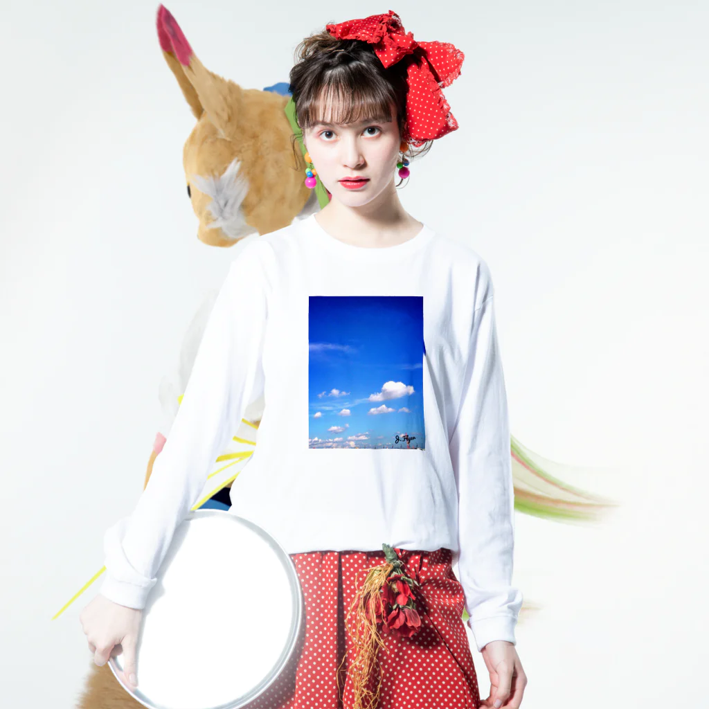 a sweet farmのairplane  Long Sleeve T-Shirt :model wear (front)