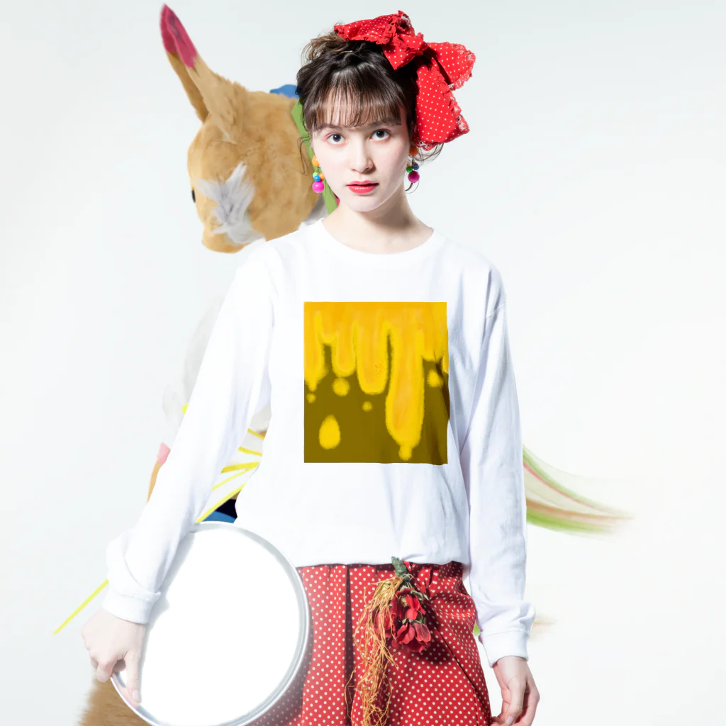 Miyuki_Sakagamiのhoney・honey Long Sleeve T-Shirt :model wear (front)