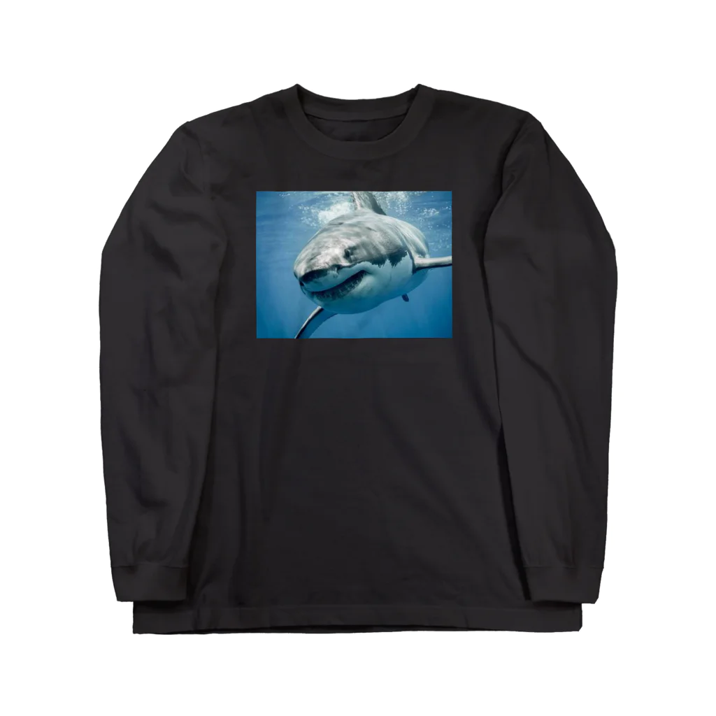 Supermanのサメ ロングスリーブTシャツ