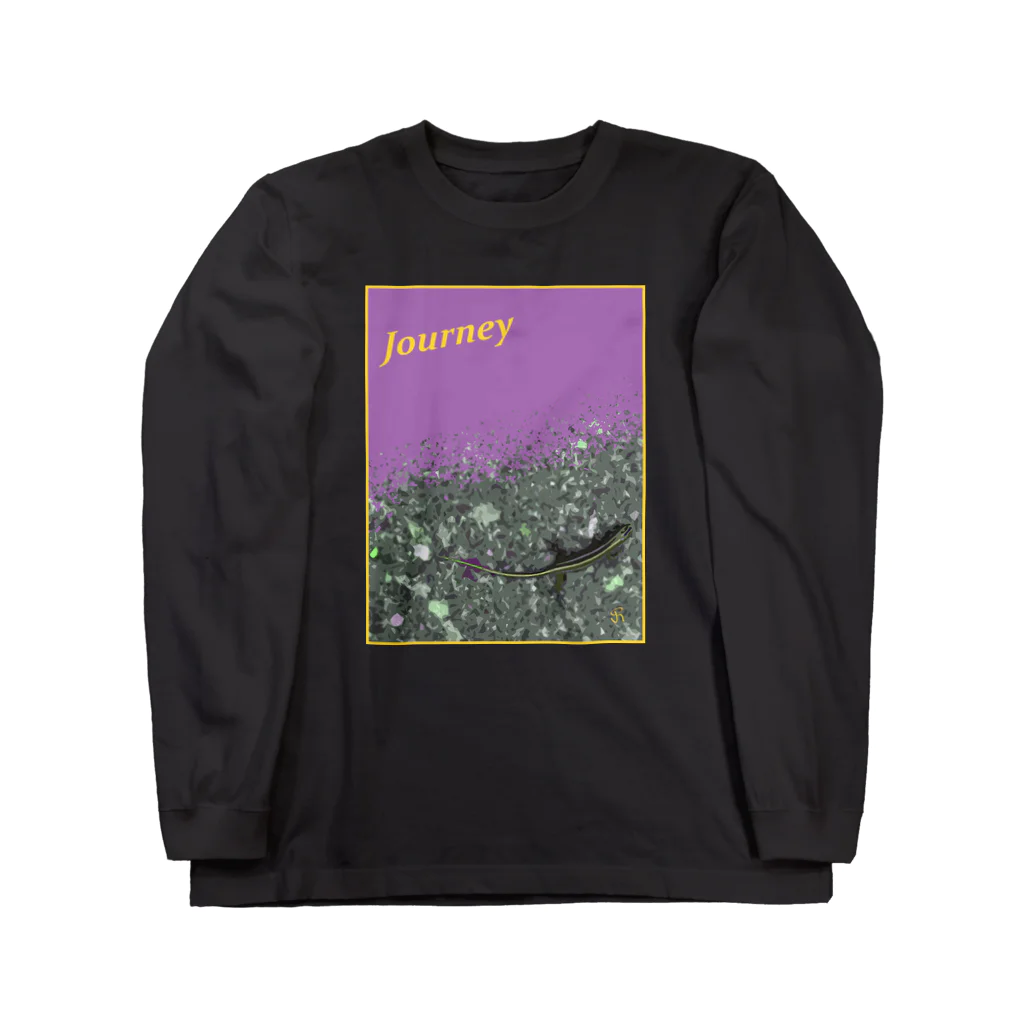 JGS:CrewShopのJourney:YELLOW&PURPLE 롱 슬리브 티셔츠