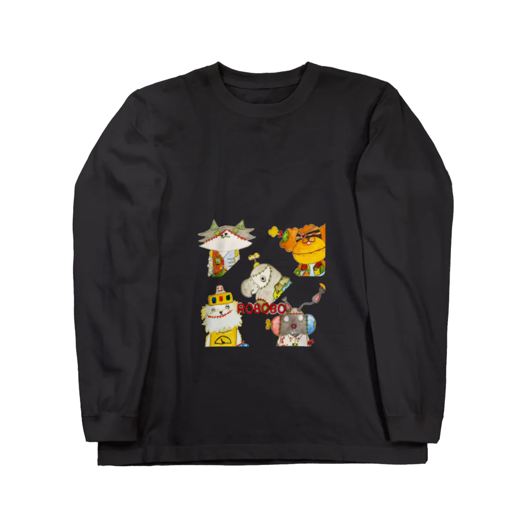 ねこぜや のROBOBO「CDジャケット風」 Long Sleeve T-Shirt