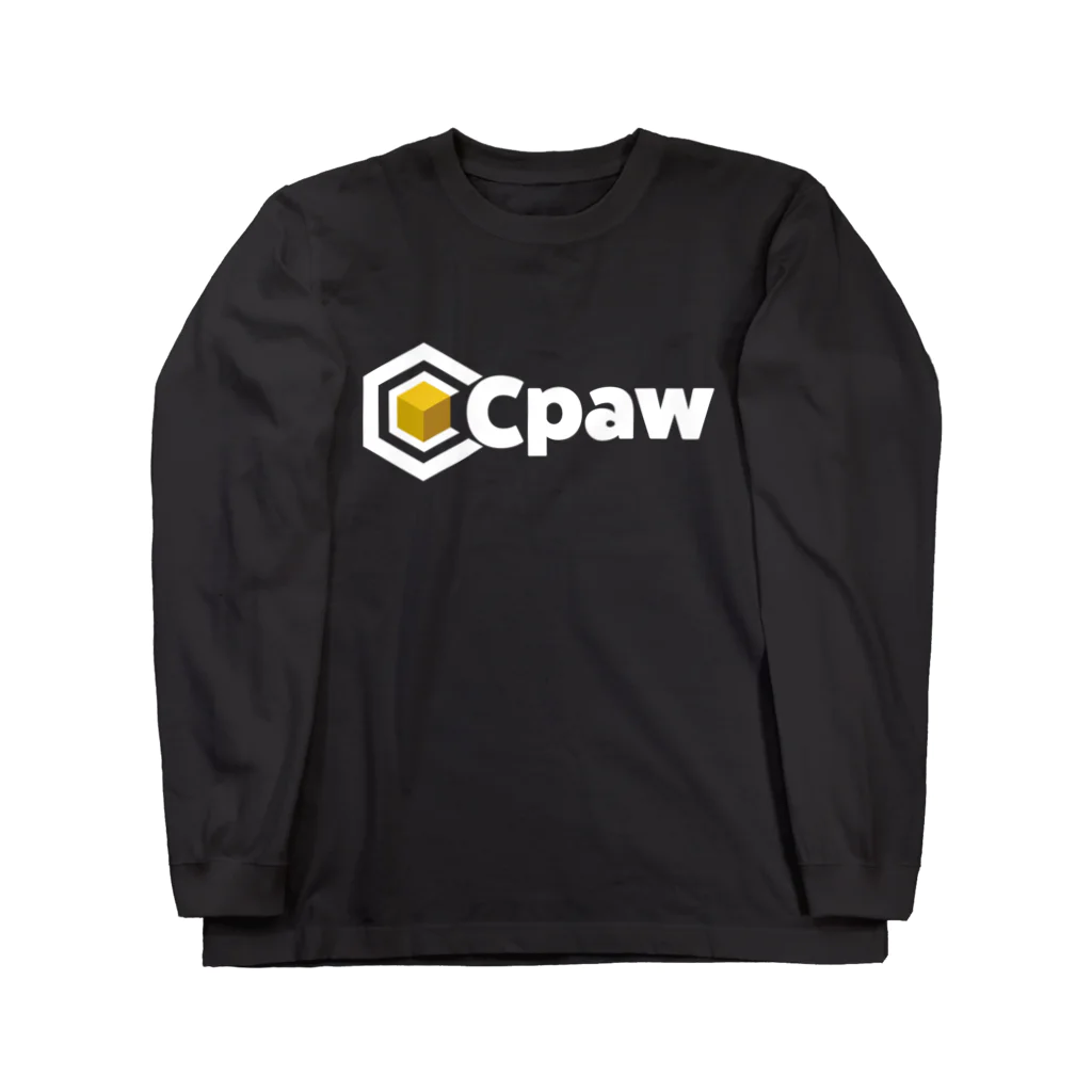 kotatu_kmのCpaw_NewLogo_white ロングスリーブTシャツ