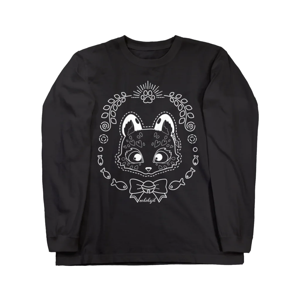 トンガリゴートのユキヒョウの雪猫 Long Sleeve T-Shirt