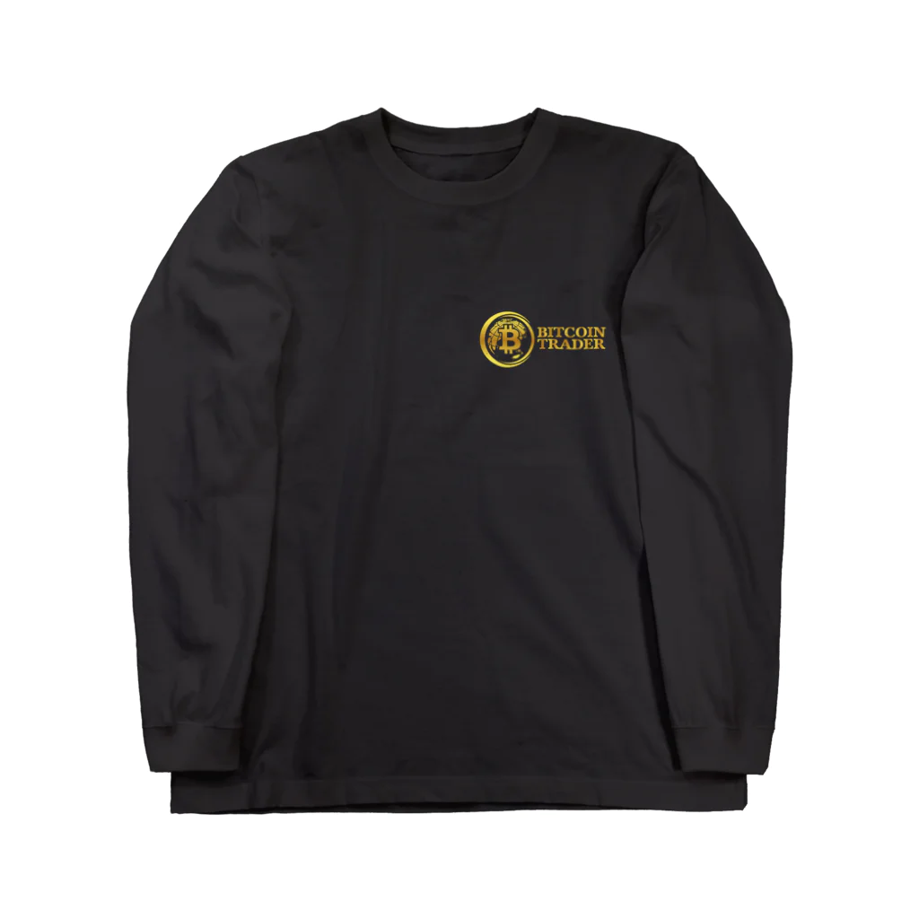 BBdesignのBTC Bitcoin trader ロングスリーブTシャツ