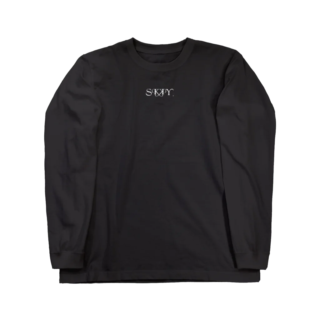 スケキヨ@グッズ販売🛍のSKKY.(白文字) Long Sleeve T-Shirt