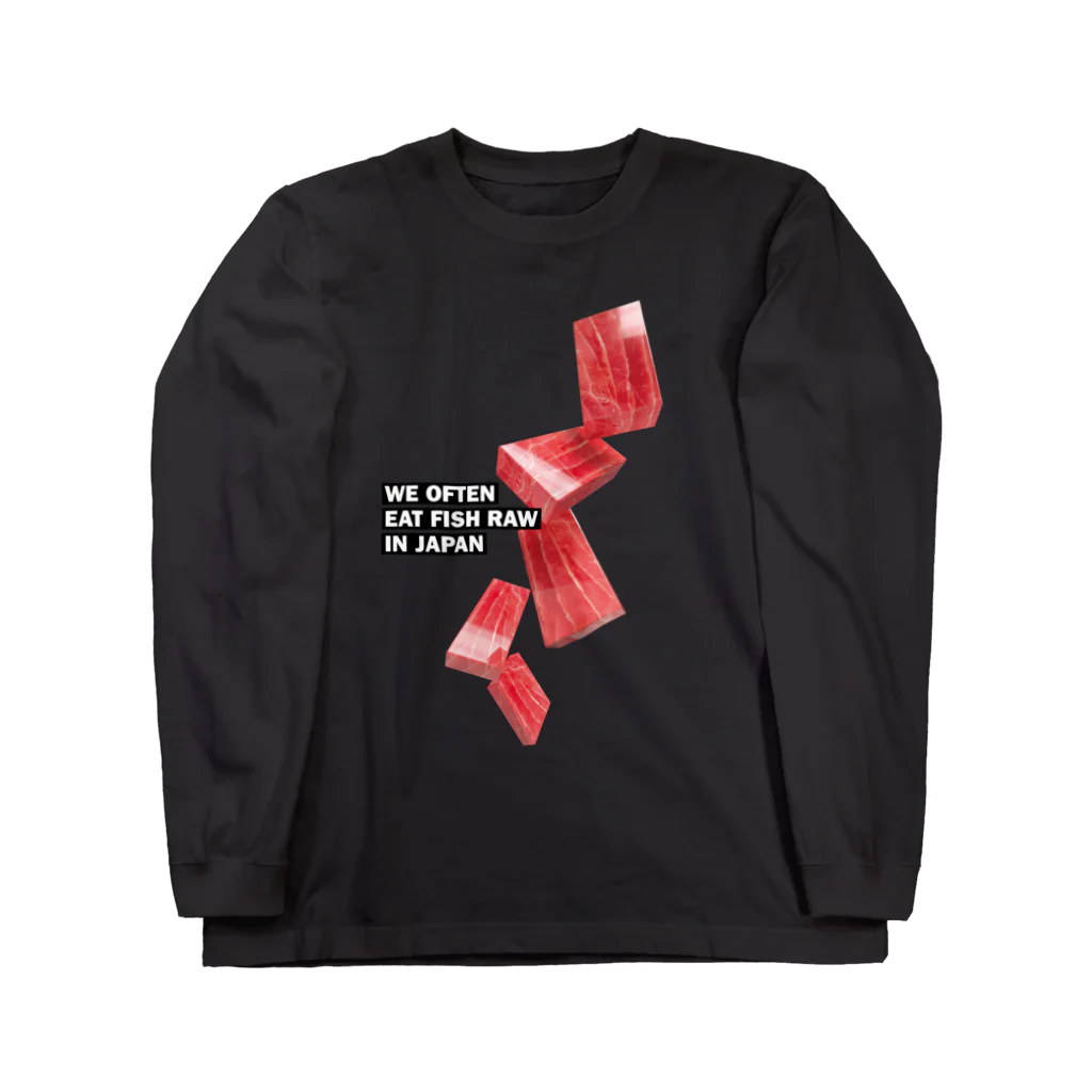 LONESOME TYPE ススの日本ではしばしば魚を生で食べる（まぐろ） Long Sleeve T-Shirt